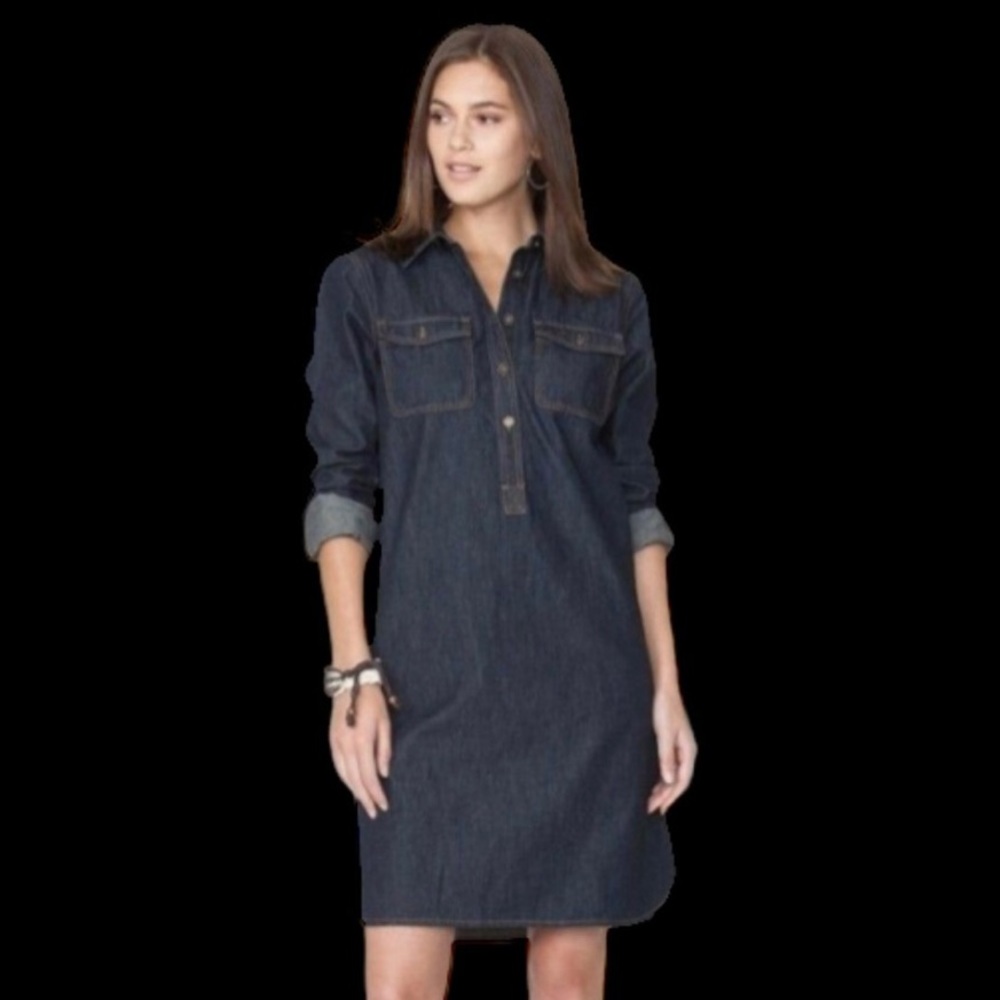 NWT Women’s Chap’s Denim Shirt Dress